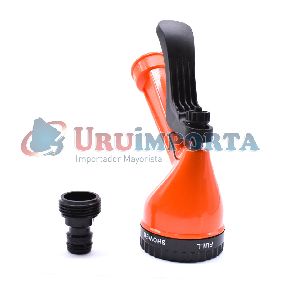 PISTOLA PLASTICA TIPO ROSETA P/MANGUE RIEGO LH212
