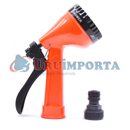 PISTOLA PLASTICA TIPO ROSETA P/MANGUE RIEGO LH212