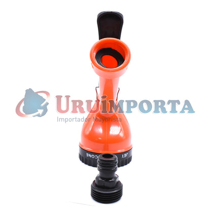 PISTOLA PLASTICA TIPO ROSETA P/MANGUE RIEGO LH212