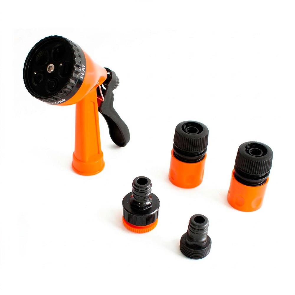 PISTOLA PLASTICA TIPO ROSETA 5PZ P/MA RIEGO LH-213