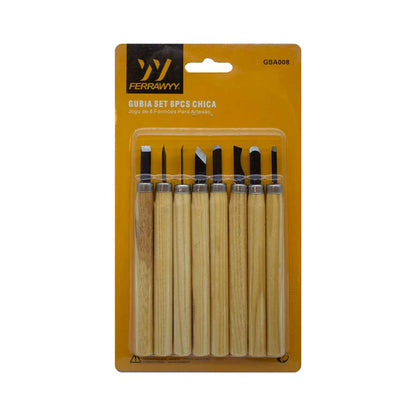 GUBIAS MINI 8 PZ M/MADERA UYUSTOOLS GBU08M