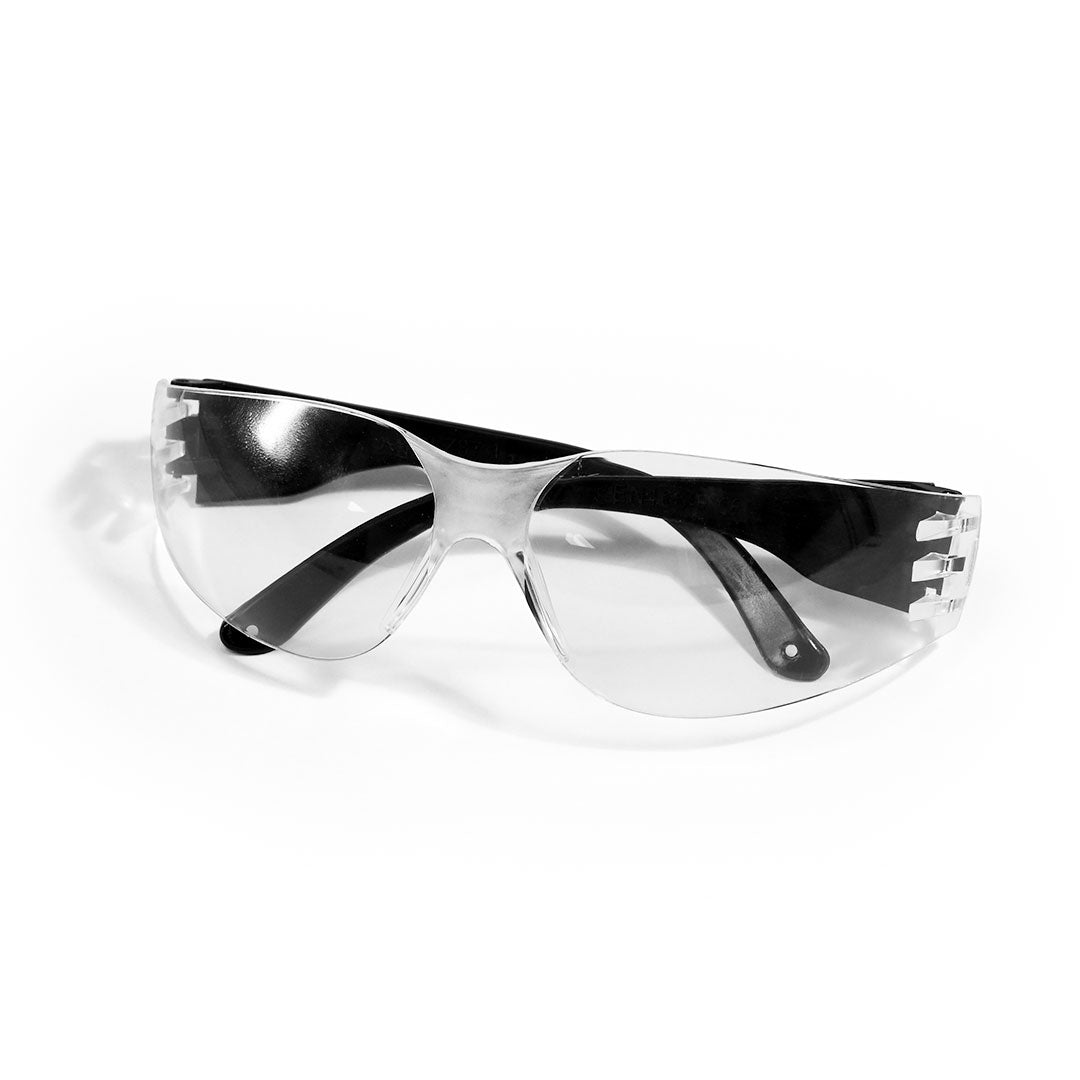 LENTE SEGURIDAD TRANSPARENTE PATILLA NEGRA LH-3177