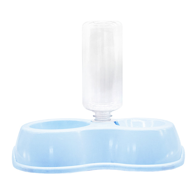 PLATO DOBLE CON BEBEDERO PARA MASCOTA LH-3057