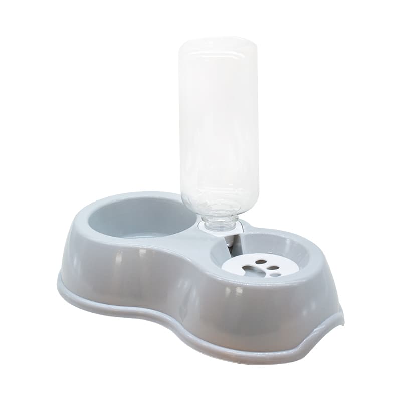 PLATO DOBLE CON BEBEDERO PARA MASCOTA LH-3057
