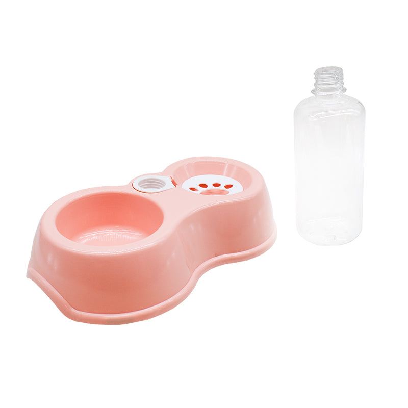 PLATO DOBLE CON BEBEDERO PARA MASCOTA LH-3057