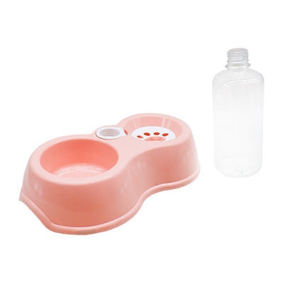 PLATO DOBLE CON BEBEDERO PARA MASCOTA LH-3057
