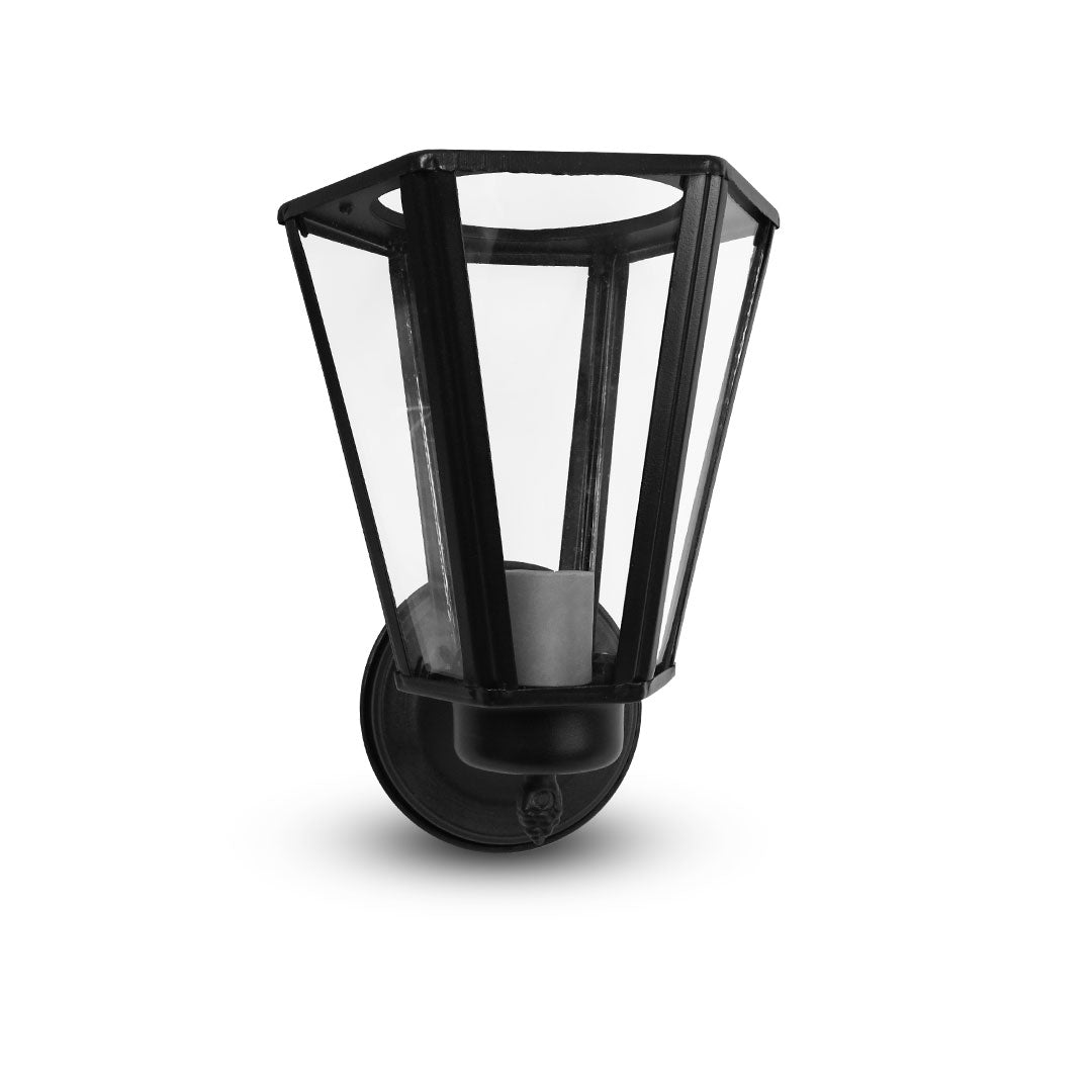 FAROL TIPO COLONIAL METALICO PULIDO LH-2068