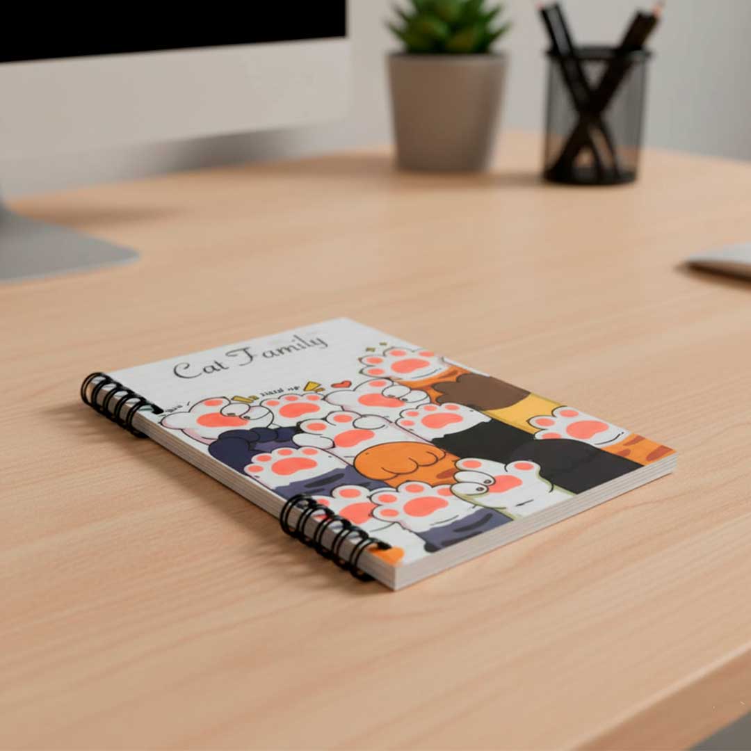 CUADERNO CON ESPIRAL GAT 21X14CM SH-P5003