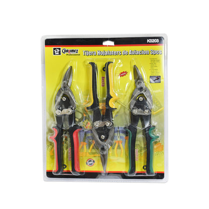 TIJERA CORTA CHAPA 3 PZ CHALIMEX K0203