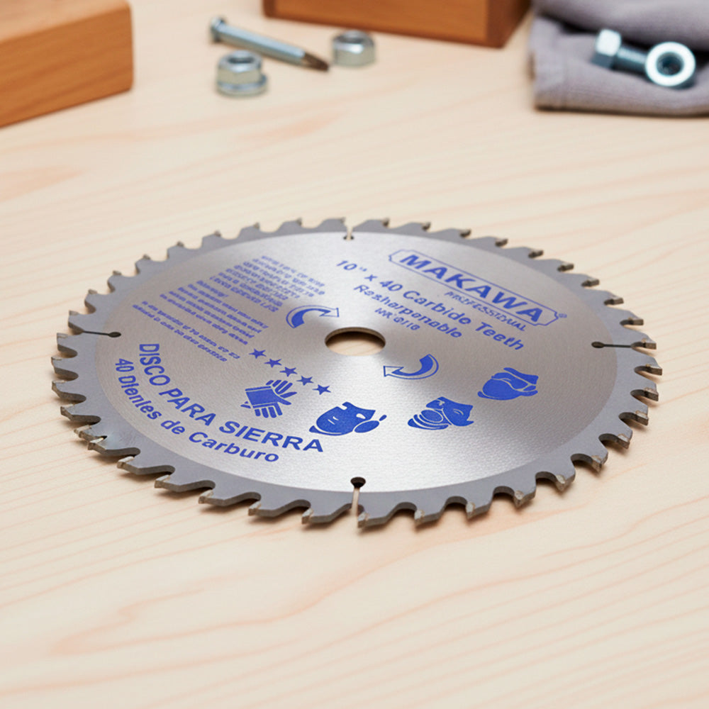 DISCO CORTE MADERA 10″ 40D MAKAWA MK-0116