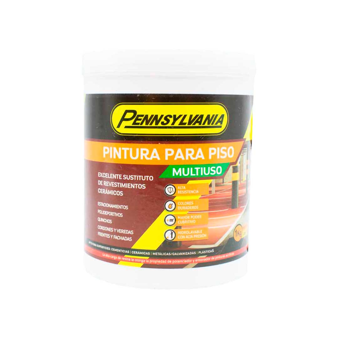 PINTURA PARA PISOS GRAFITO 1 KILO PENNSYLVA