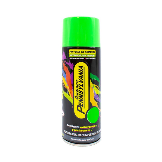PINTURA EN AEROSOL 400ML FLUO VERDE PENNSYLVA