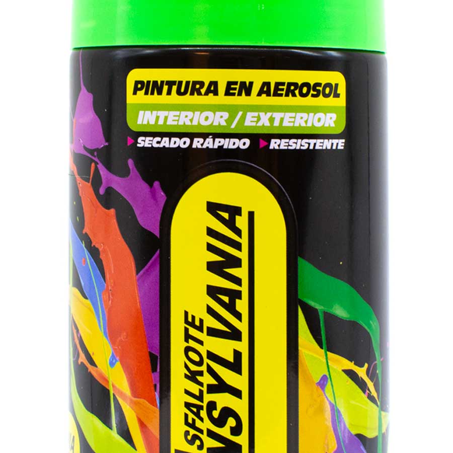 PINTURA EN AEROSOL 400ML FLUO VERDE PENNSYLVA