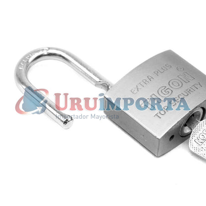 CANDADO TIGON TIPO PLATEADO 30MM LH-333