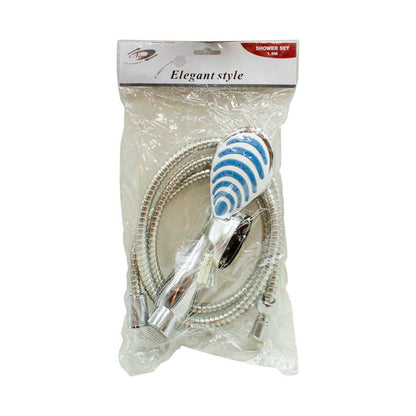 DUCHA OVAL CON RAYAS AZULES 1.5MT EN BOLSA LH-350