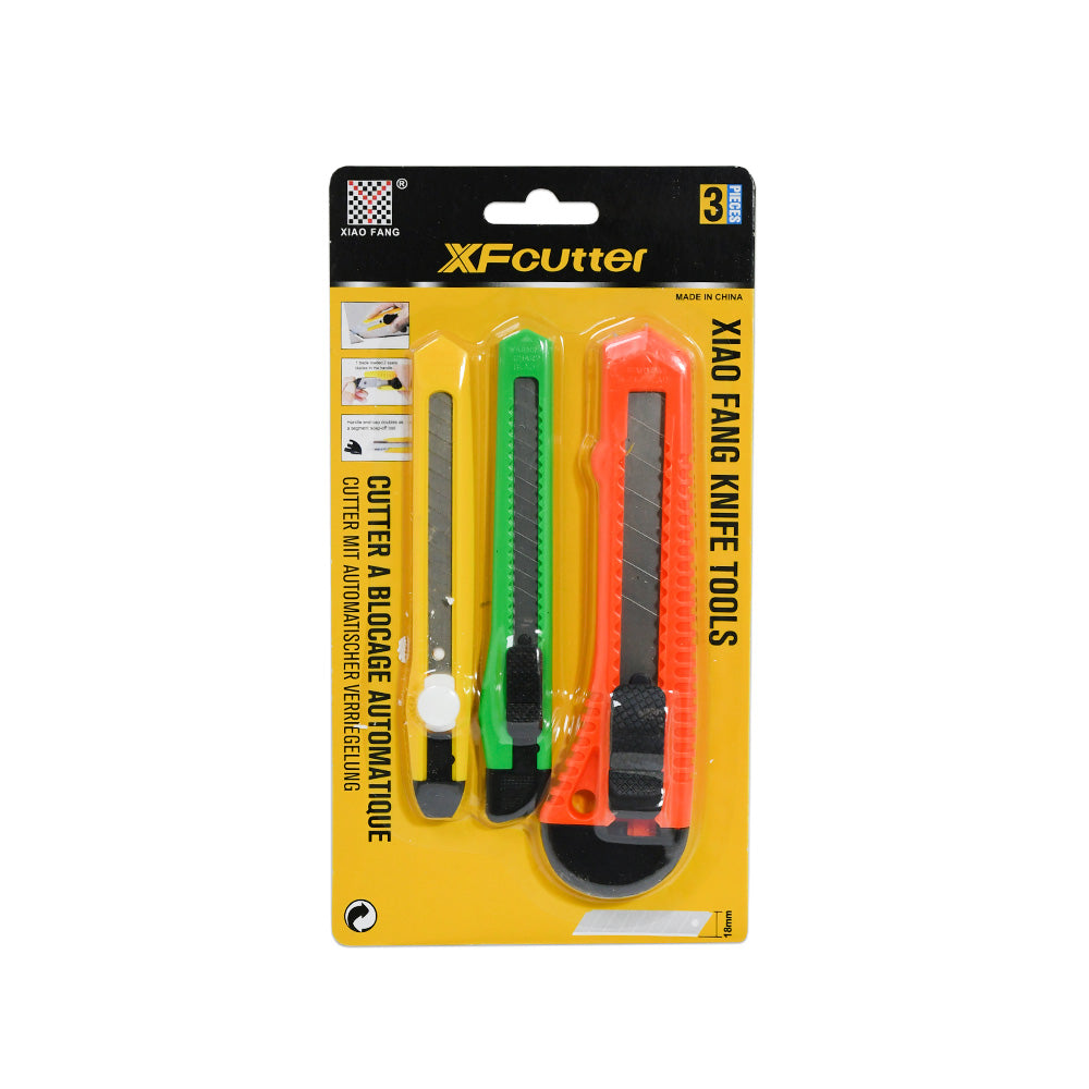 TRINCHETA PLASTICA 3PZ EN BLISTERS LH-1619