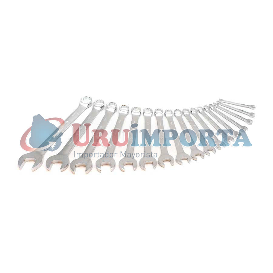LLAVE COMBINADA 17PZ 6-24MM MAKAWA MK-1019