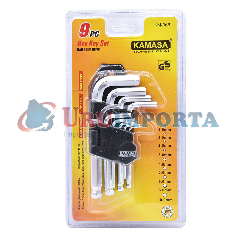 LLAVE ALLEN 9PZ TIPO BOLA KAMASA KM-066