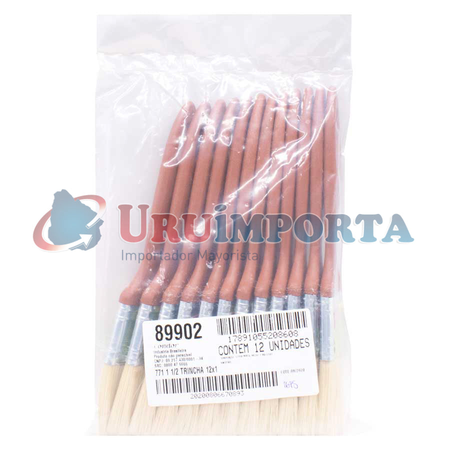PINCEL 1″ 1/2 12 UN CERDA BLANCA CONDOR REF 771