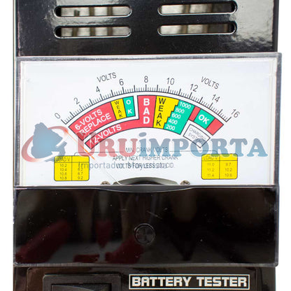 TESTER PARA BATERIA 6V Y 12V EN CAJA LH-1339