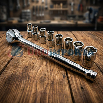 JUEGO DE DADO 1/2″ 9PZ 10-19MM UYUS DAH901
