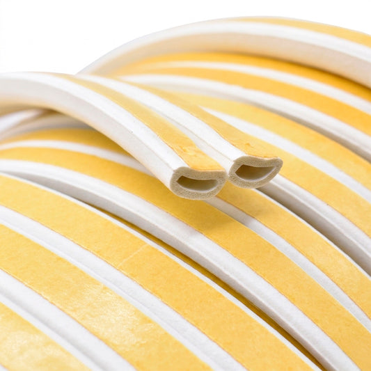 BURLETE PVC 100 METROS BLANCO TIPO D LH-1544