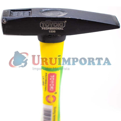MARTILLO PENA 100 GRS MANGO DE FIBRA Y GOMA LH-143