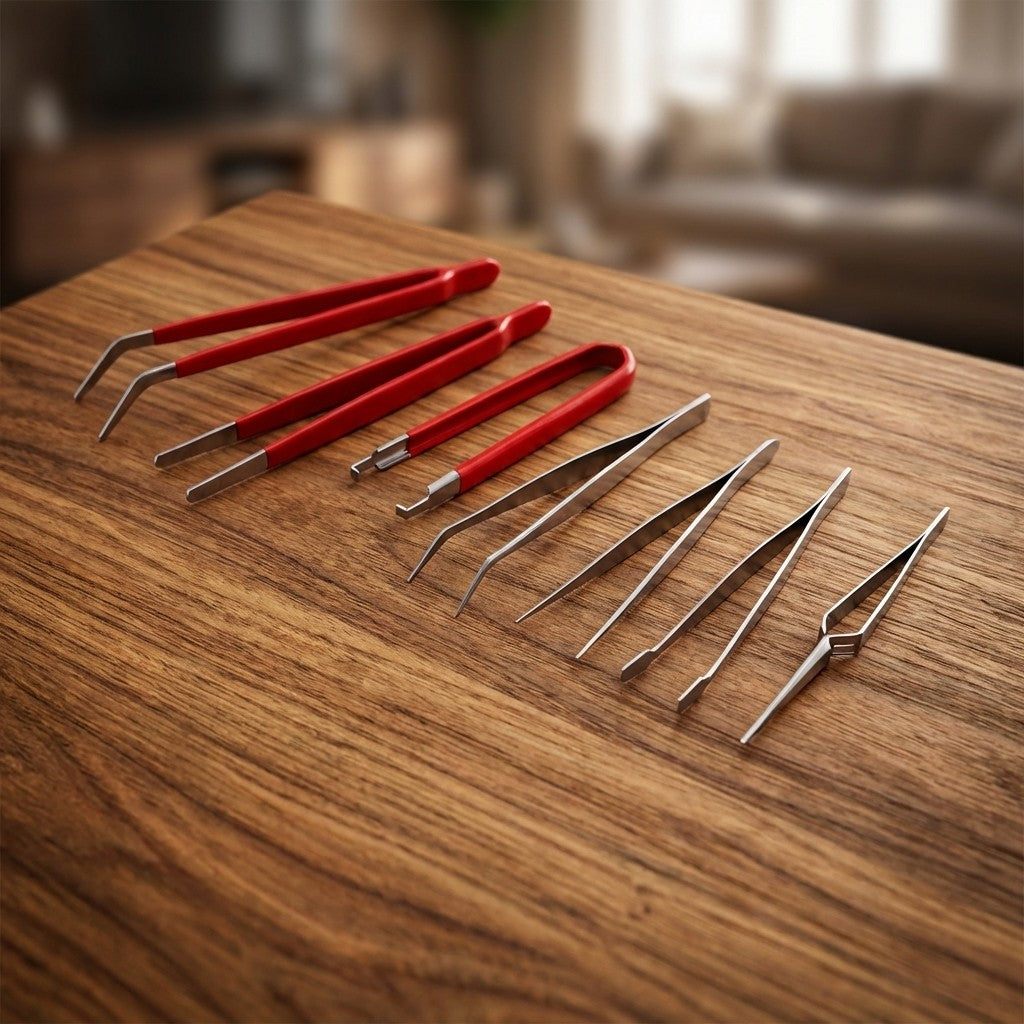 PINZAS DE PRECISION 7PZ EN BLISTERS MAKAWA MK-0834