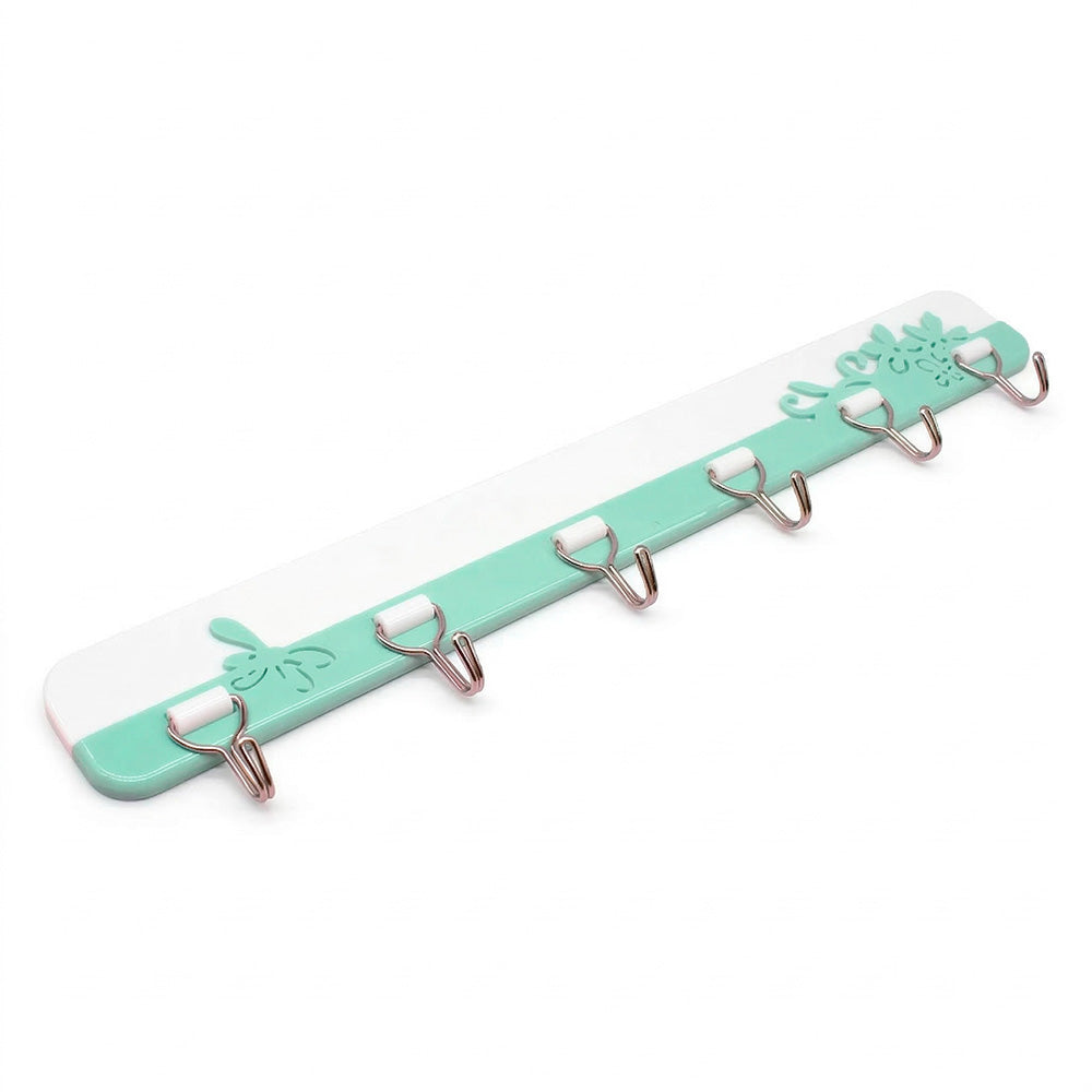 COLGADOR 6 GANCHOS METAL Y PLASTICO GM-E8202
