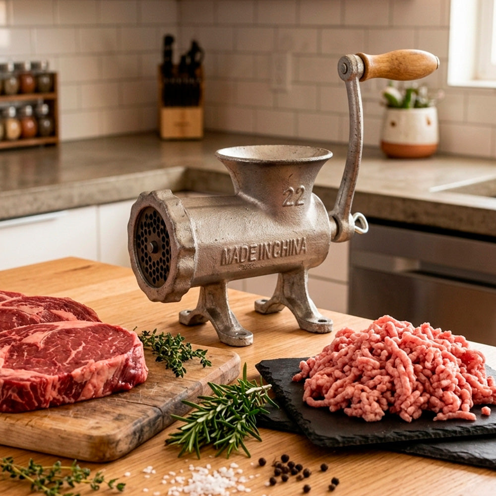 PICADOR N22 DE CARNE MANUAL METALICO LH-1889