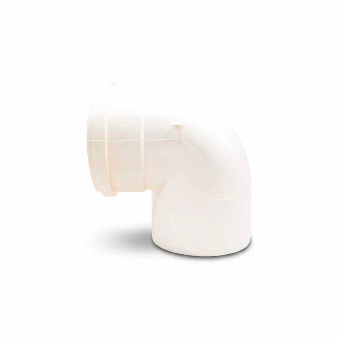 CODO 90 GRADOS 100MM BLANCO DE PVC KRONA K-619