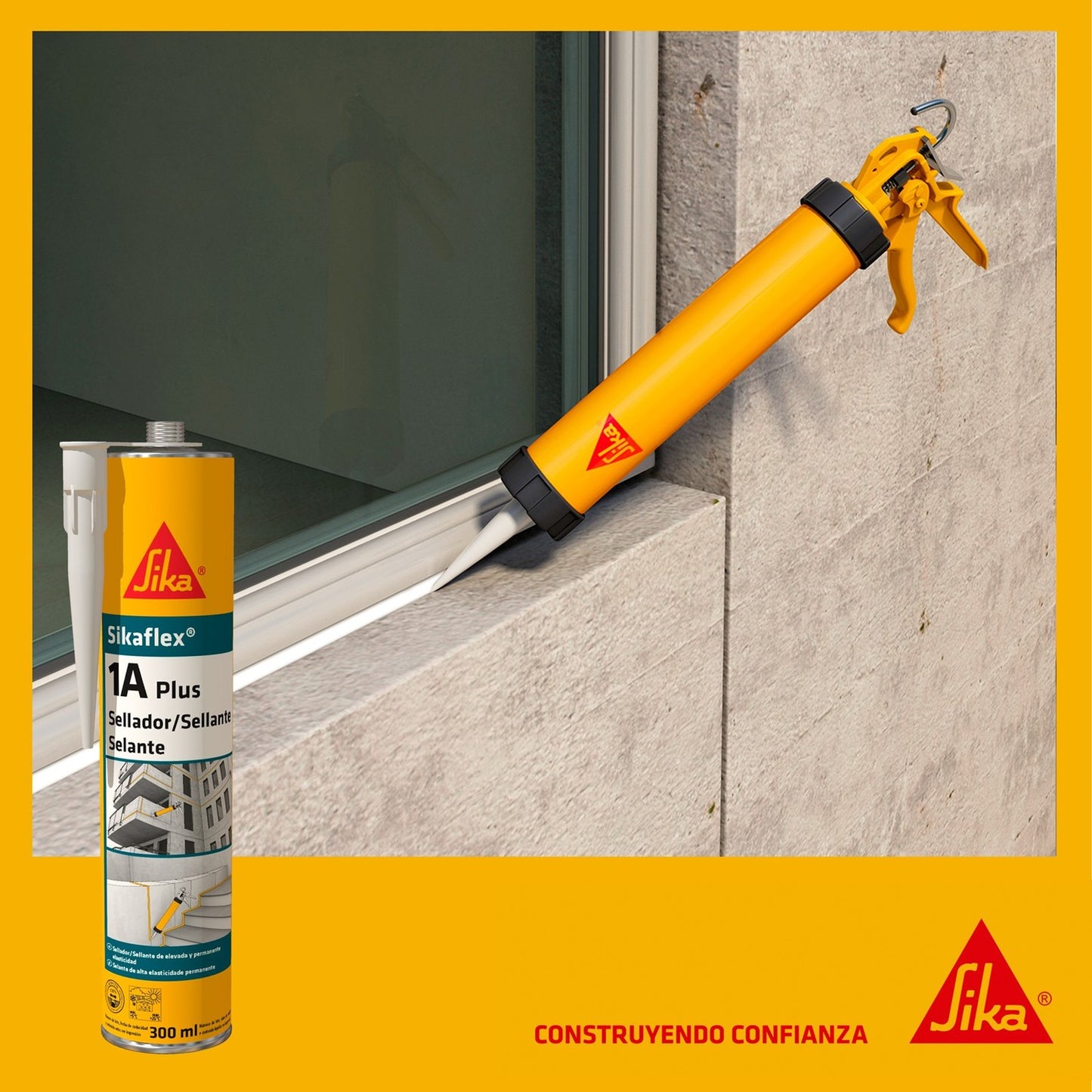 SELLADOR SIKAFLEX-1A PLUS GRIS 300CC