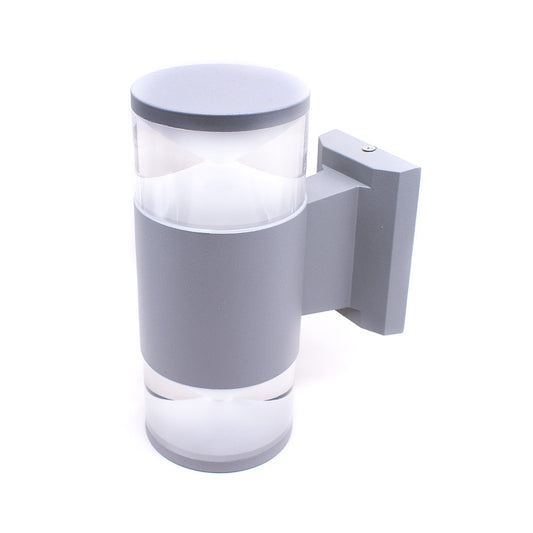 LUMINARIA LED EXTERIOR 2 LUCES COLOR GRIS LH-2098