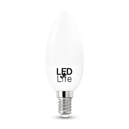 LAMPARA LED TIPO VELA 5W E14 CALID LED LIFE LH1825