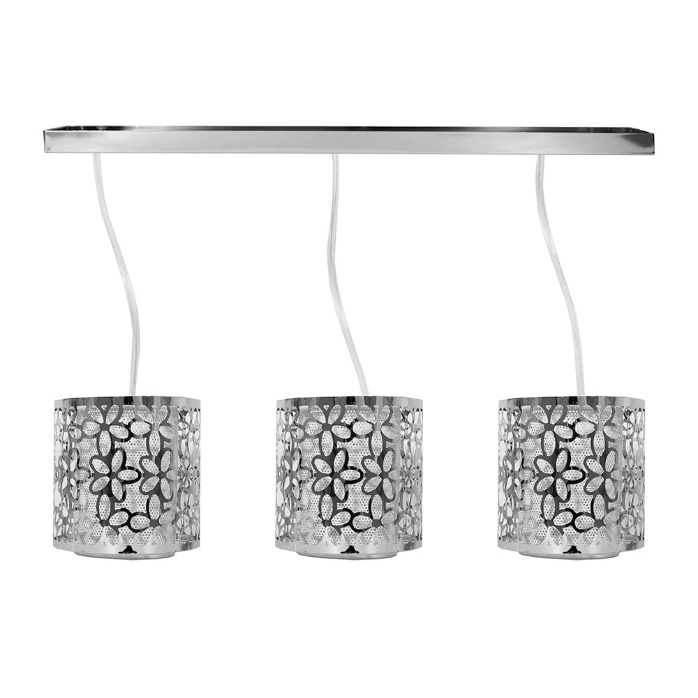 LAMPARA DE COLGAR 3 LUCES REJILLA METALICA LH-2100