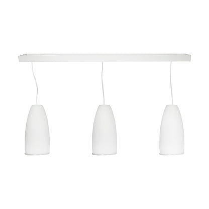 LAMPARA DE COLGAR TIPO COPA 3 LUCES BLANCA LH-2099