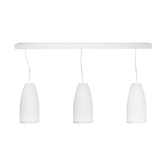 LAMPARA DE COLGAR TIPO COPA 3 LUCES BLANCA LH-2099