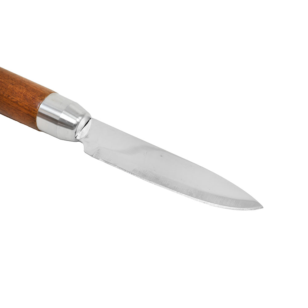 CUCHILLO PELADOR DE VEGETALES MANGO MADERA LH-3773
