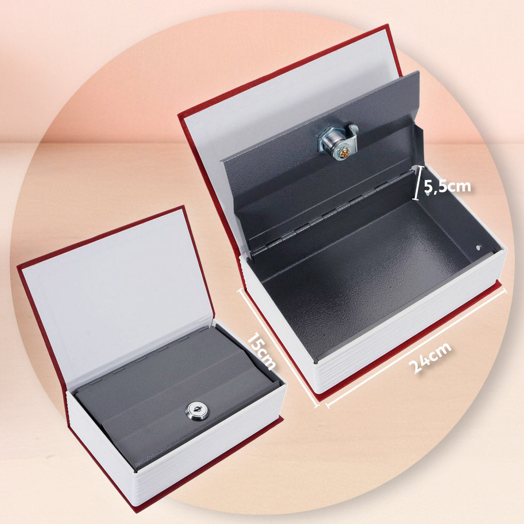 CAJA FUERTE 15CMX24CM IMITACION LIBRO LH-1665