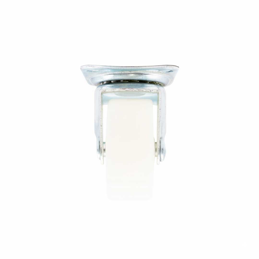 RUEDA PLASTICA BLANCA 3″ BASE METAL GIRATOR LH-560