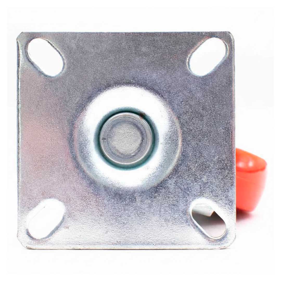 RUEDA ROJA C/BASE METALICA 2.5″ GIRATORIA LH-562