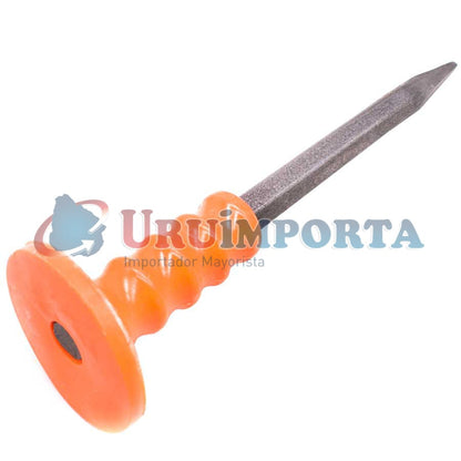 PUNTA HIERRO 12″ CON PUNO ANARANJADO LH-551