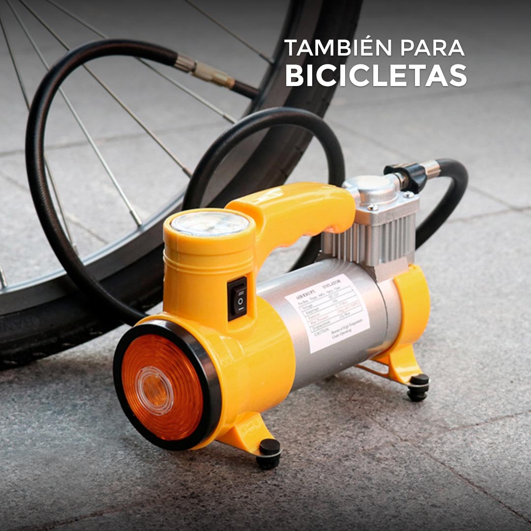 COMPRESOR 12V 2 EN 1 120PSI CON LUZ HX-302 LH-1736