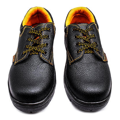 ZAPATO NEGRO/NARANJA PARA TRABAJO LH-1423