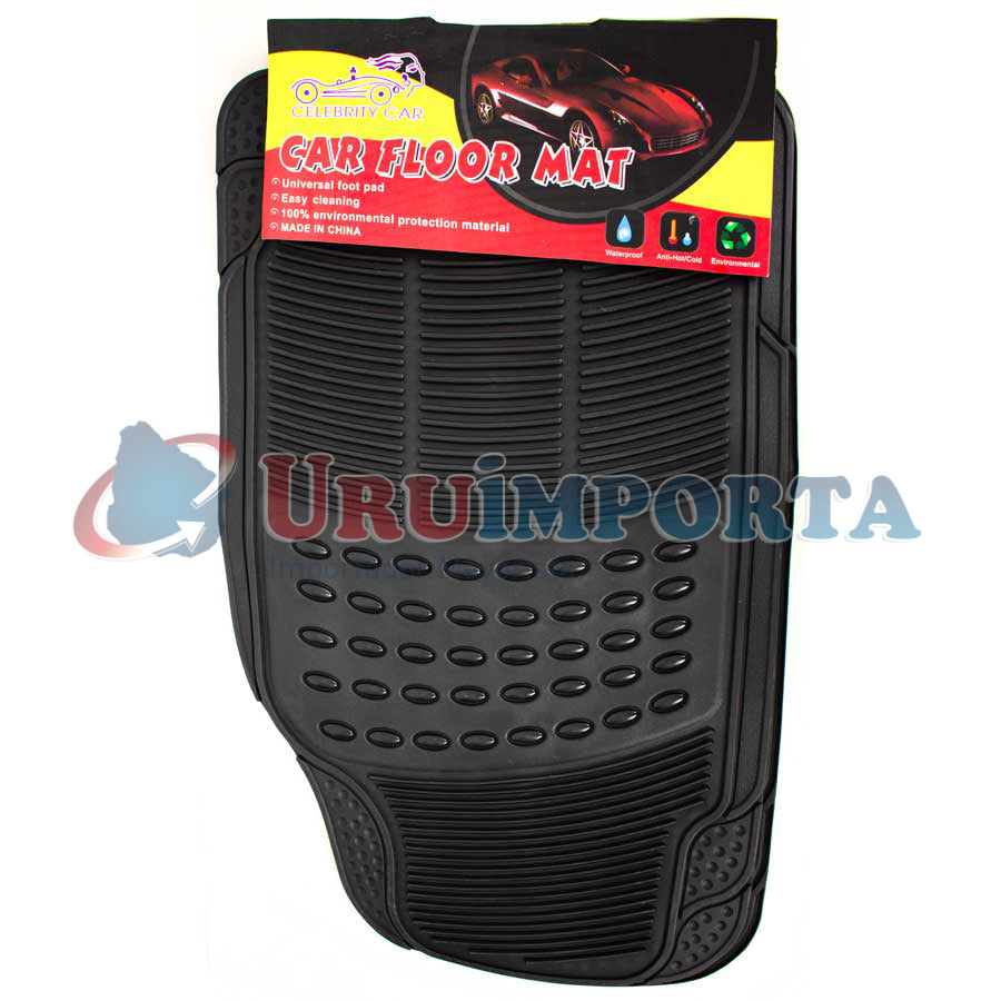 ALFOMBRA DE AUTO 4PZ DE GOMA REFORZADA LH-1072