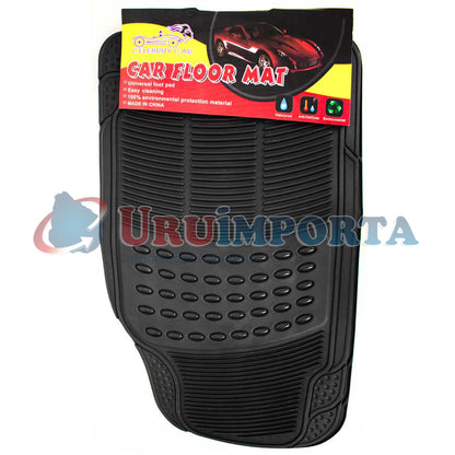 ALFOMBRA DE AUTO 4PZ DE GOMA REFORZADA LH-1072