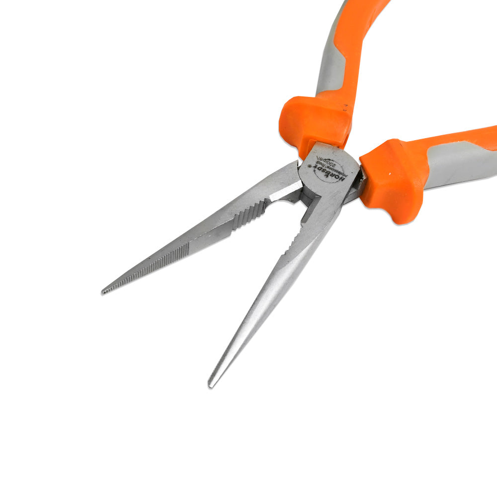 PINZA PUNTA 8″ BICOLOR HORUSDY LH-1612