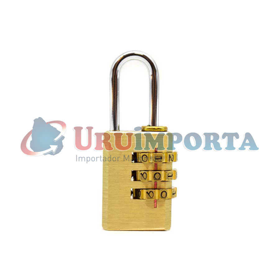 CANDADO CON COMBINACION 20MM DE BRONCE  LH-1868