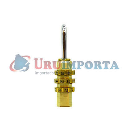 CANDADO CON COMBINACION 20MM DE BRONCE  LH-1868