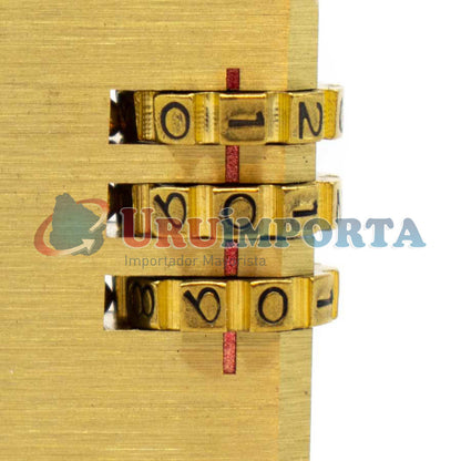 CANDADO CON COMBINACION 20MM DE BRONCE  LH-1868